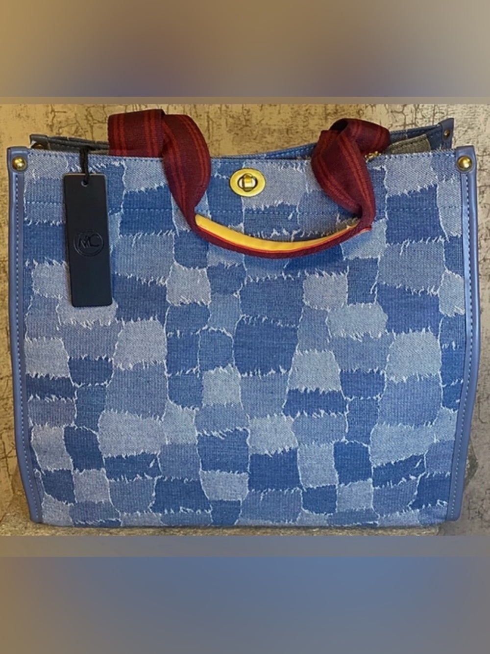 NWT! MC Handbags Large Patchwork Tote